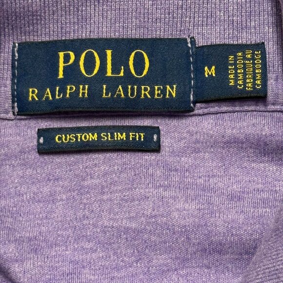 Polo Ralph Lauren Men's Purple Size M Polo Shirt Excellent - Picture 7 of 7